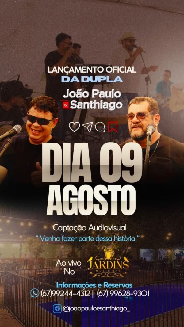 🎤 Gravação Audiovisual da Dupla João Paulo & Santhiago 🎶